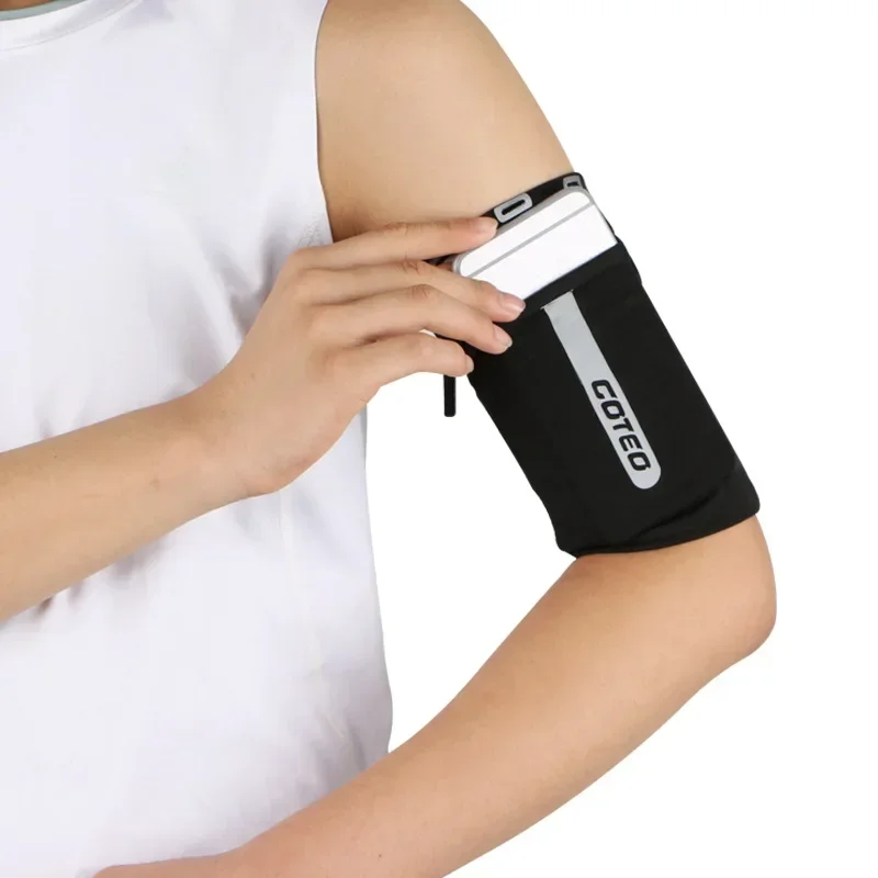 Reflective Running Arm Bag Phone Case Sports Anti-Theft Arm Pouch Men Women Elastic Armbands For Airpods Bag