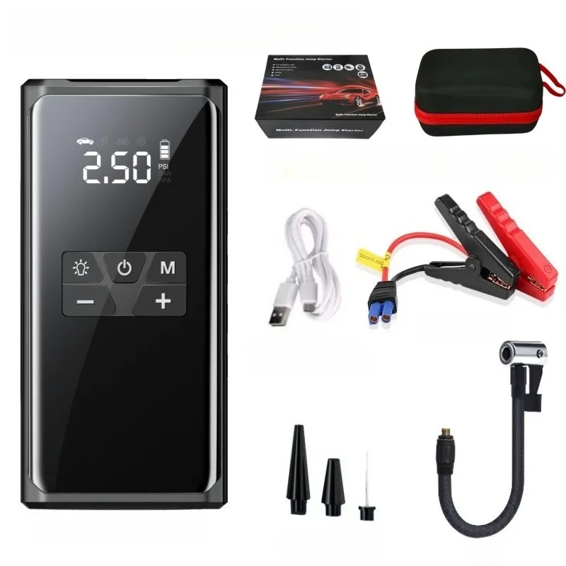 

Portable Car Starter Air Pump 2-in-1 Car Emergency Power Supply 12V Starter Battery Power Bank Can Start Car Tire Inflation