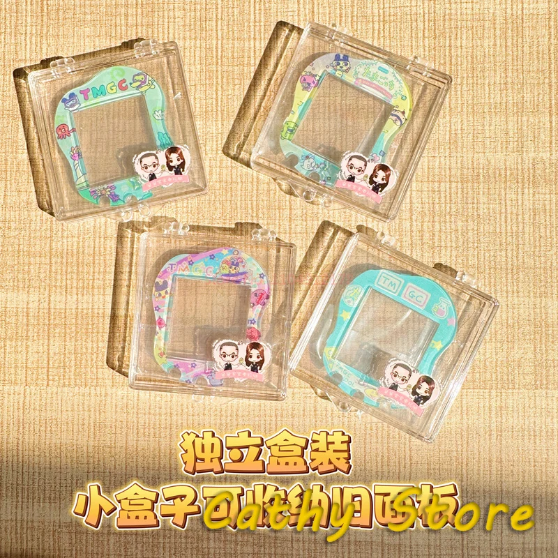 Bandai tamagotchi uni painel de substituição transparente impresso com logotipo decoração bonito presentes de aniversário da menina em estoque