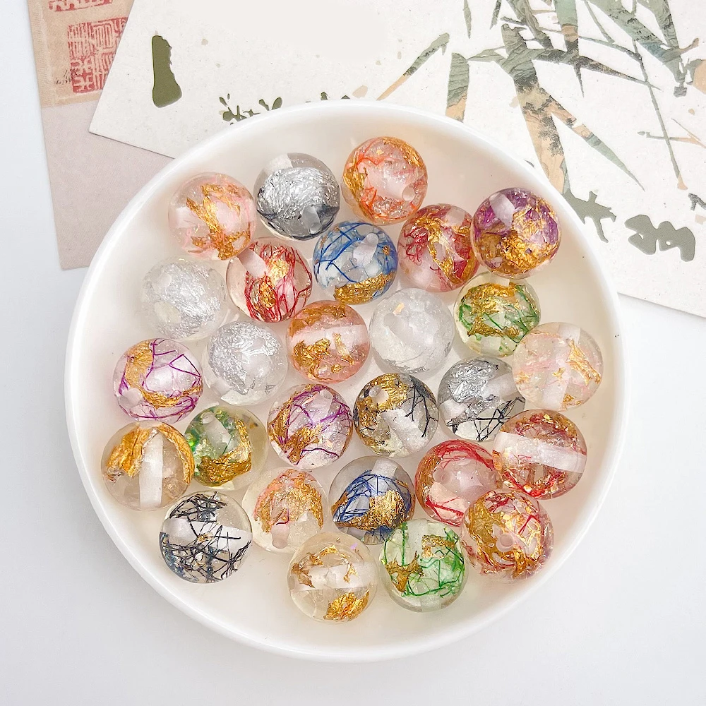 

Cordial Design 16*16MM 100Pcs Resin Bead/Hand Made/DIY/Giltter Powder Effect/Round Shape/Jewelry Findings & Components #19334