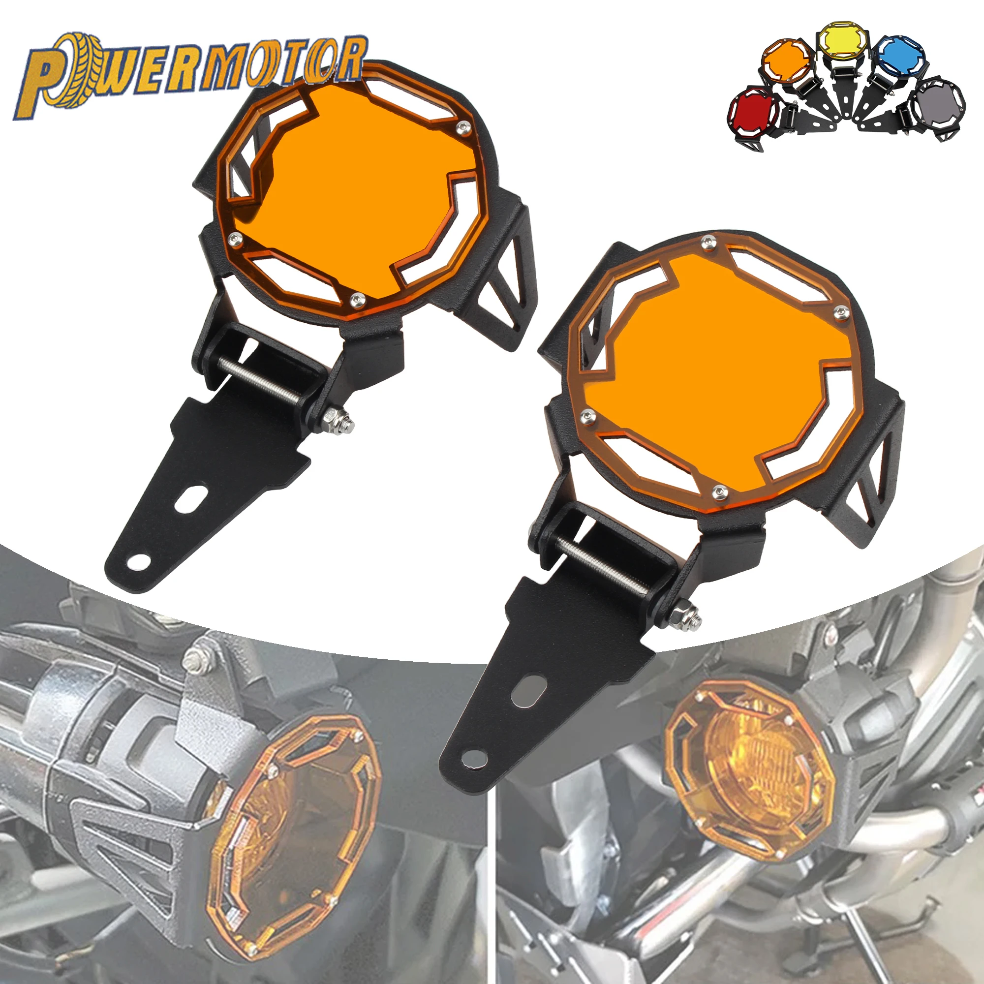 

For BMW Motorcycle Fog Lamp Protective Cover F750GS F800GS F850GS R1200GS R1250GS ADV Motorbike Guard Grille Protector