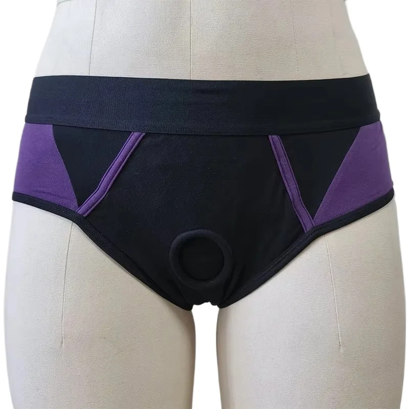 

Strap on Harness Briefs with Silicone O-Ring Diameter 4.5cm Strapon Strapless Panties STP Packers Lesbian Toy for Adult Play