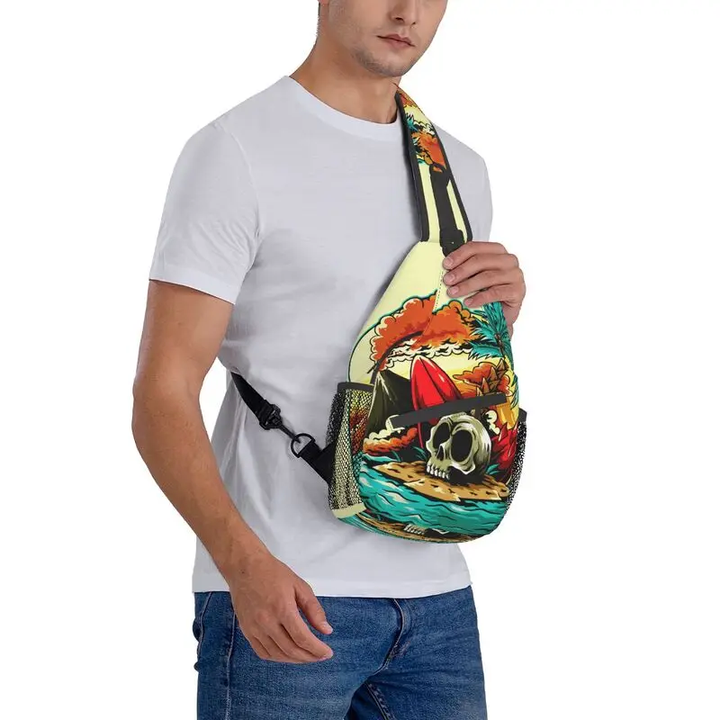 Mochila De verano personalizada para hombre, bandolera de hombro para surfista, playa, senderismo