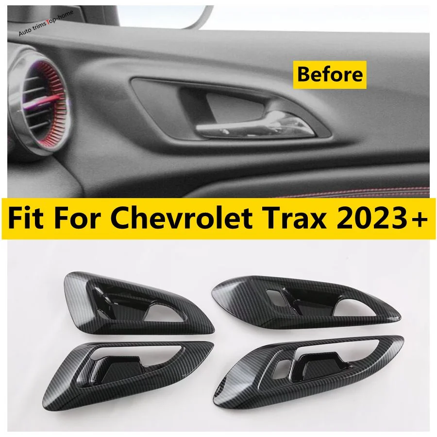 

Inner Door Handle Clasping Bowl Catch Cover Trim Inserting Decal Panel Cover Trim Fit For Chevrolet Trax 2023 2024 Accessories