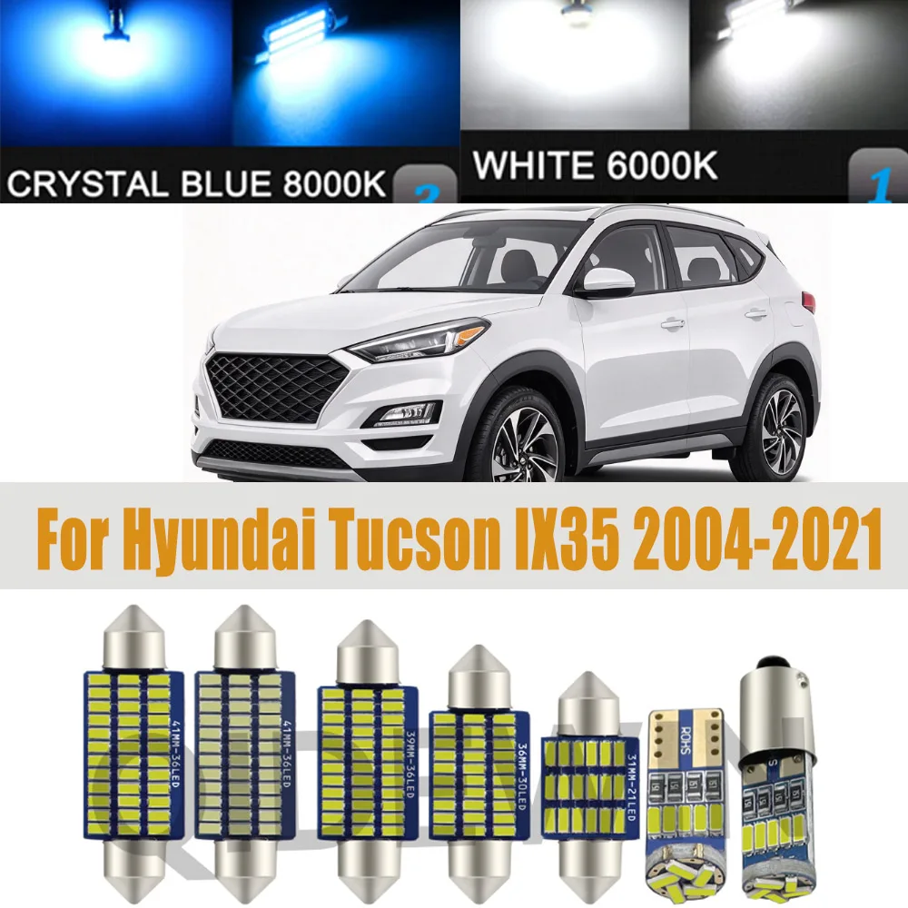 LED Interior Light For Hyundai Tucson IX35 2005 2009 2010 2013 2017 2018 2019 2020 2021 Accessories Vehicle Canbus Indoor Lamp