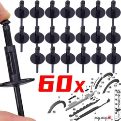 Plastic Rivet Bumper Fastener Clip for Ford GM Chrysler Jeep Wrangler 2006 - 2018 Dodge Avenger Car Retainer OE#51777171004