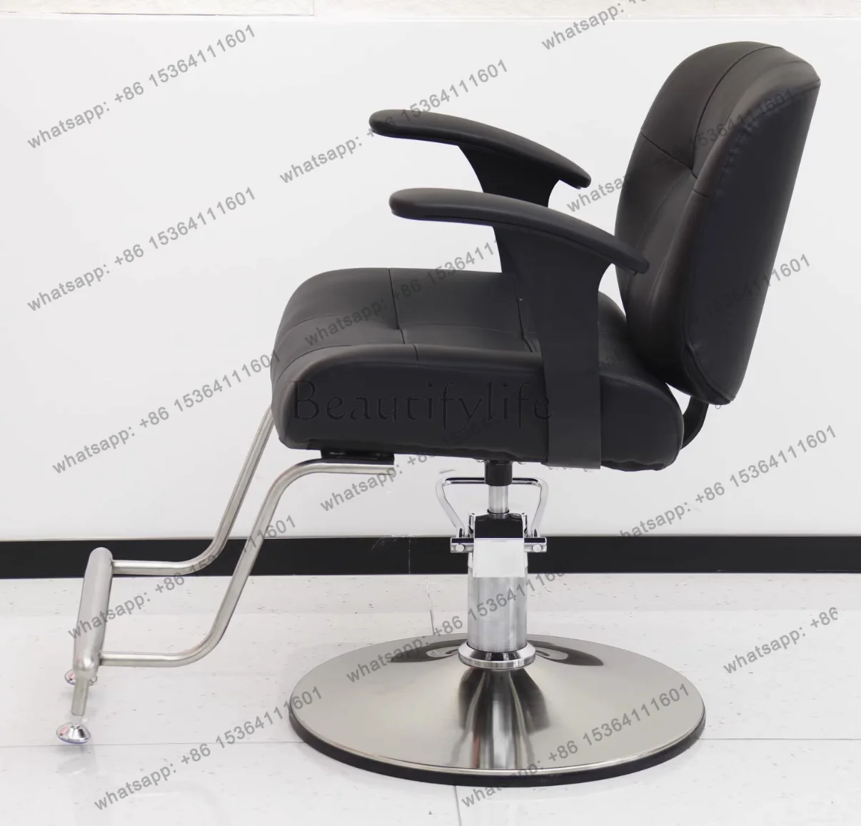 Barber shop chair hair salon special perm and dyeing stool lifting rotating oil pressure new model