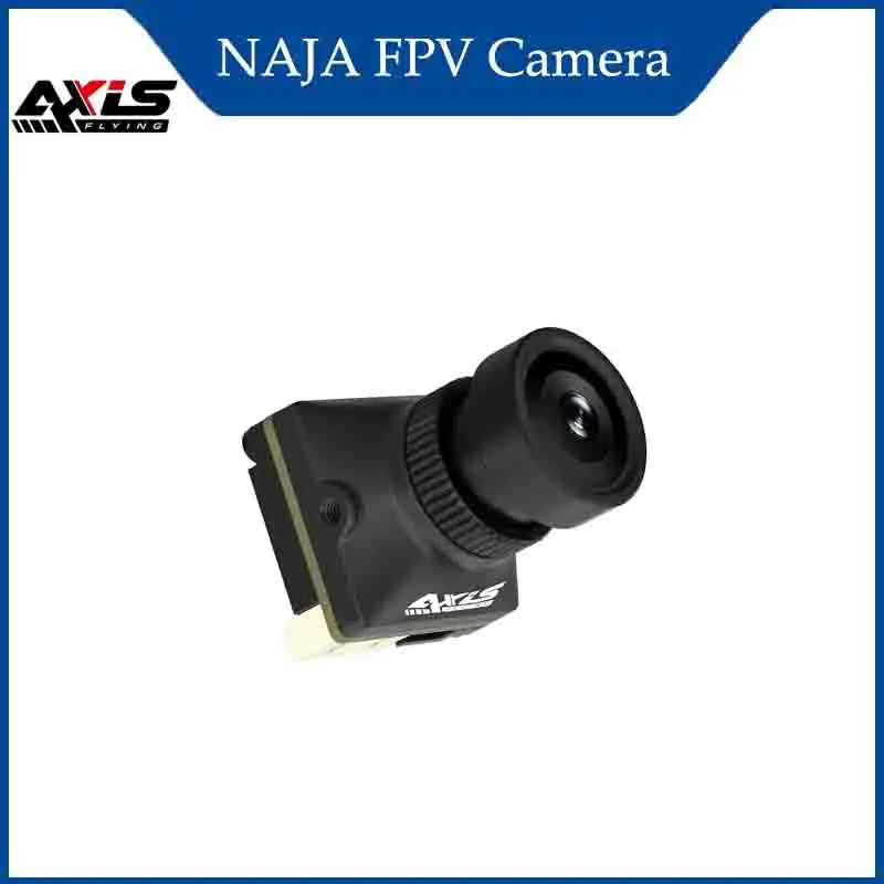 

FPV-камера Axisflying NAJA 1500TVL ночного видения 16:9/4:3 NTSC/PAL с низкой задержкой HD 125 ° Широкоугольный для аксессуаров для дронов FPV RC