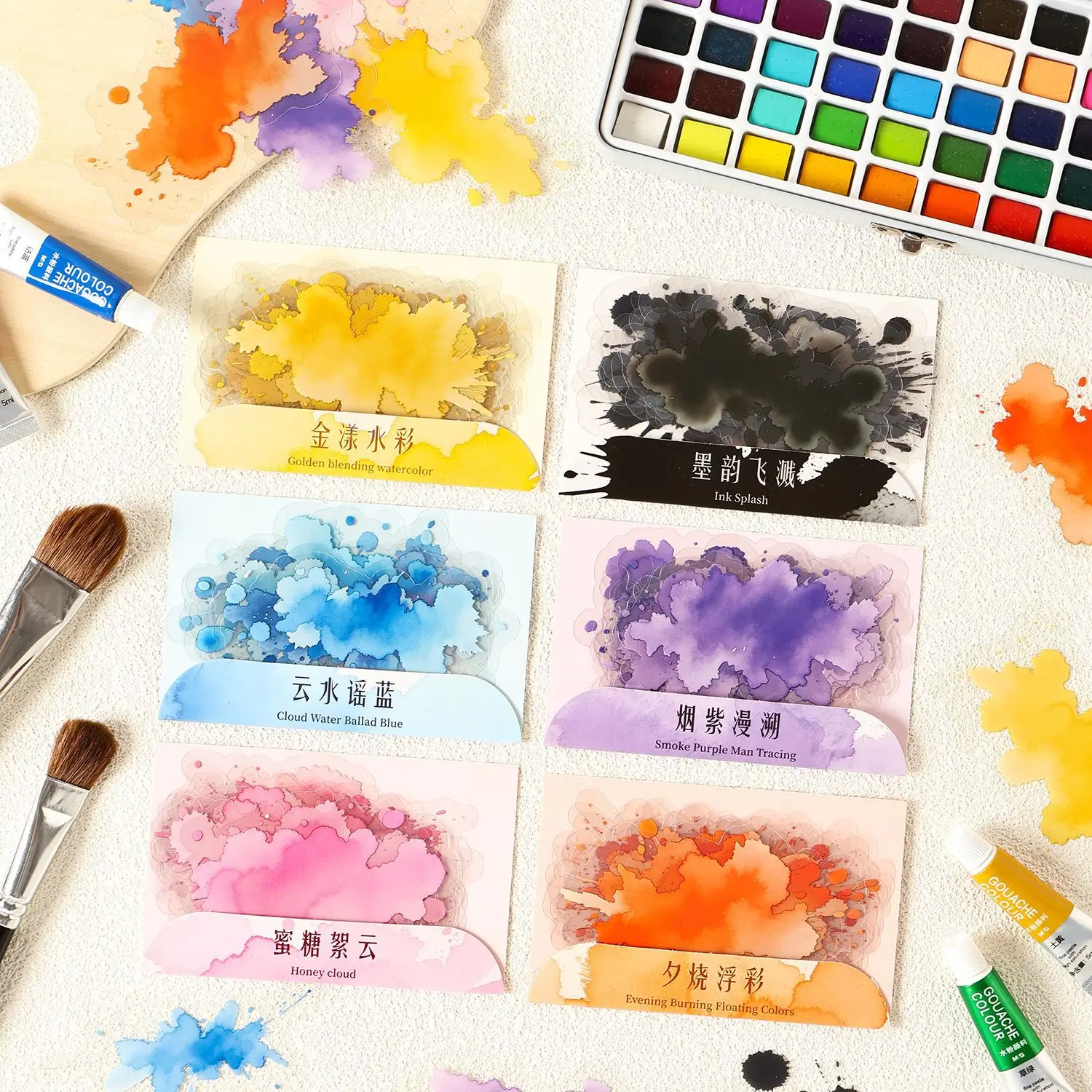 10pcs/1lot Kawaii Scrapbook Stickers Clouds dyeing the sky light Junk Journal Gold Planner Stationery Sticker Planner Decorative