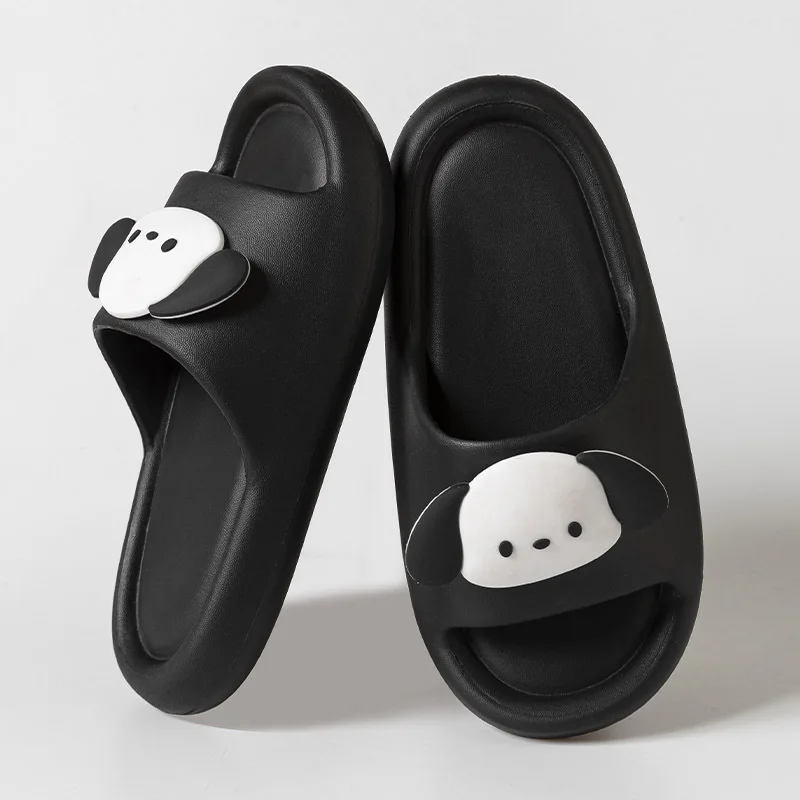 Pochacco Summer Slippers Anime Cartoon Kawaii Slippers Non-Slip Soft Thick Bottom Indoor Beach Light and Cute Girl Shoes