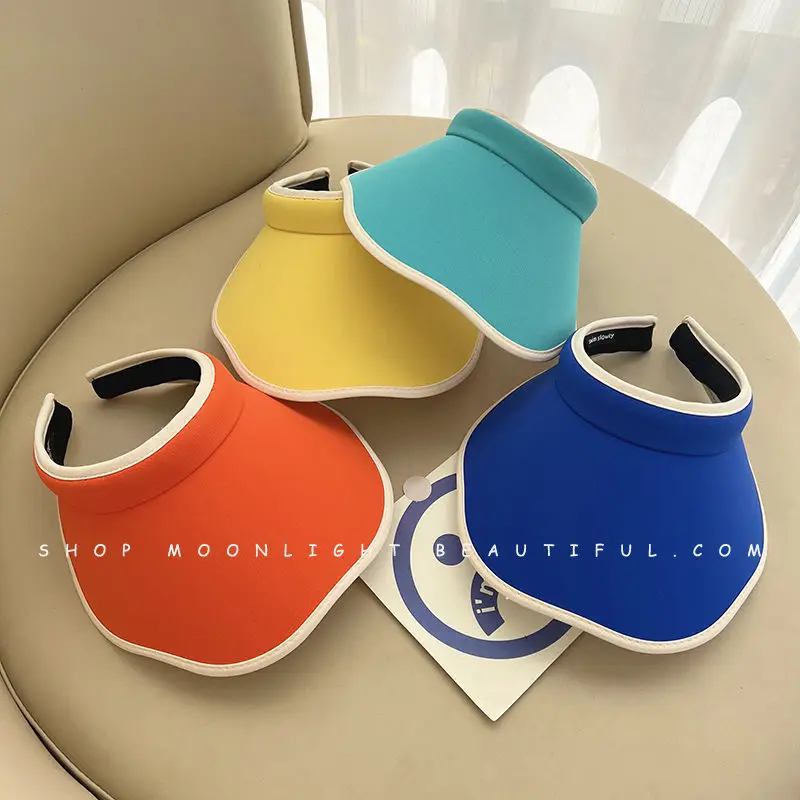 Sombreros de sol Anti-UV para niños y niñas, sombrilla de viaje para adolescentes, visera de viaje para playa al aire libre, gorra de béisbol, moda