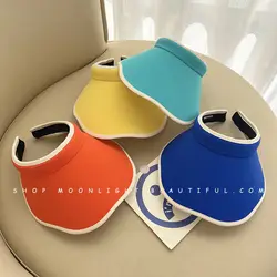 Sombreros de sol Anti-UV para niños y niñas, sombrilla de viaje para adolescentes, visera de viaje para playa al aire libre, gorra de béisbol, moda de verano