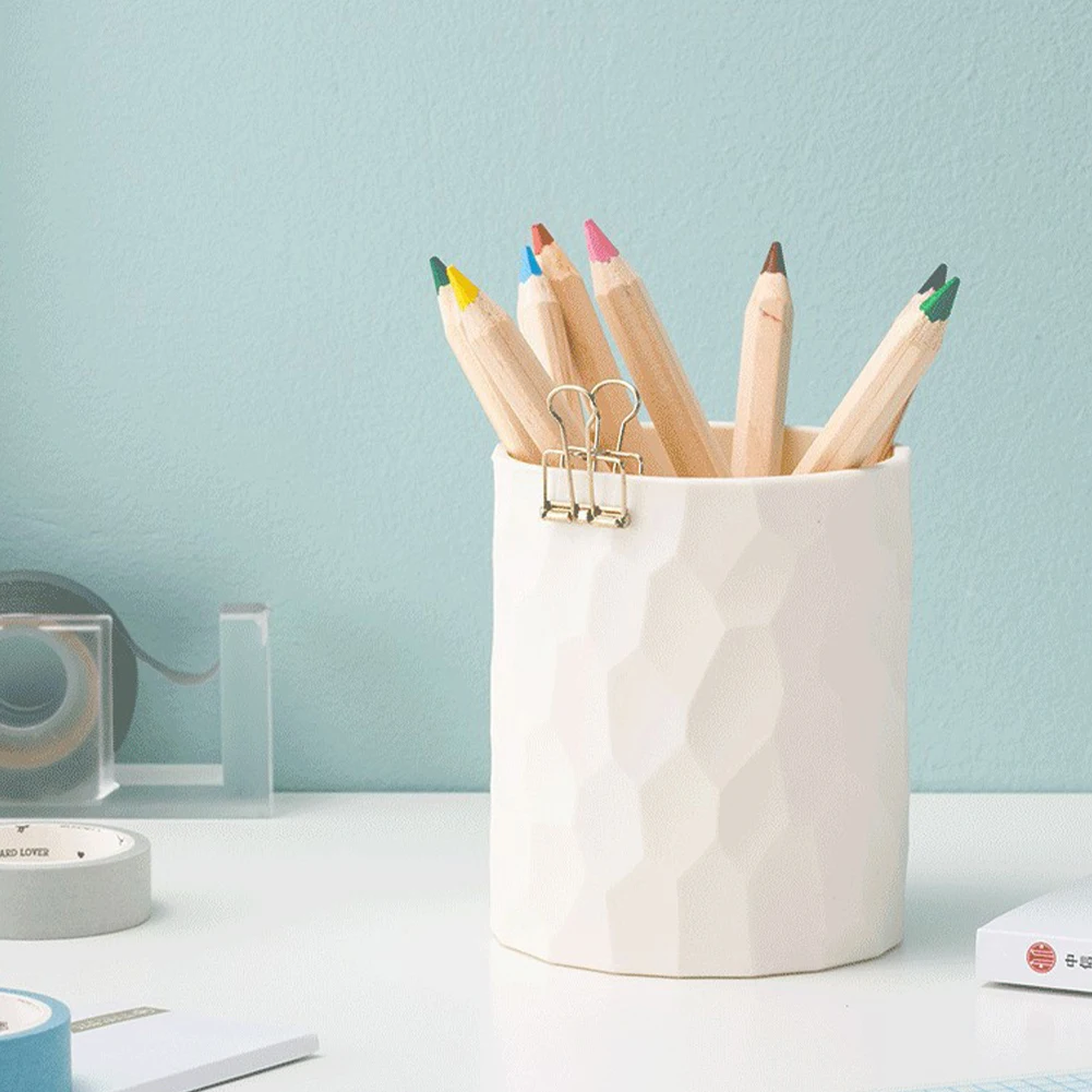 Silicone Pen Holder Nordic Style Pencil Pen Holder Multifunctional Desktop Storage Holder Makeup Brush Holder for Study Office