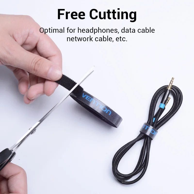 Vention 1-5m منظم سلك اللفاف العلاقات سماعة الماوس إدارة الحبل شاحن USB كابل حامي آيفون سامسونج Xiaomi