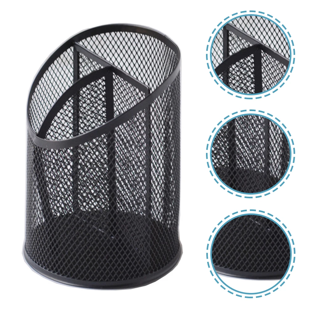 

Pen Brush Makeup ganizer Desk Makeup Brush Holder Pencil Cup Stationery Storage Metal Chic Stylish