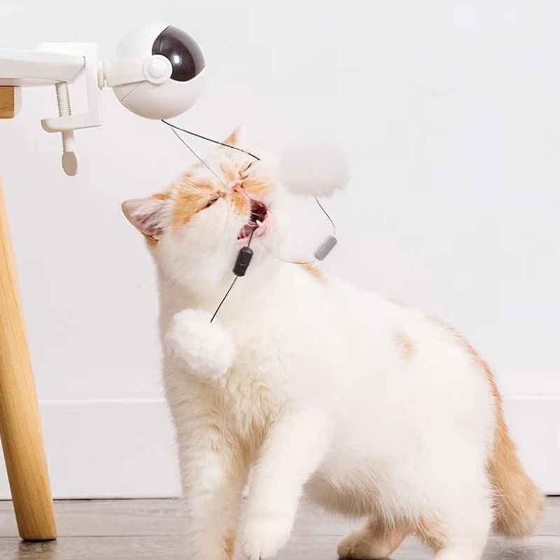 

New Automatic Lifting Cat Teasing Ball Electric Cat Toy Self Fun Cat Teasing Toy Interactive Physical Consumption Pet Supplies