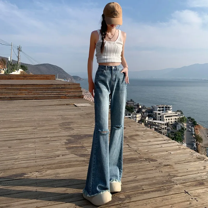 

Y2k Pants Baggy Retro Blue Cargo Pants Womens 2000s Style Jeans for Women Denim Overalls Women's Jeans Shorts Jort