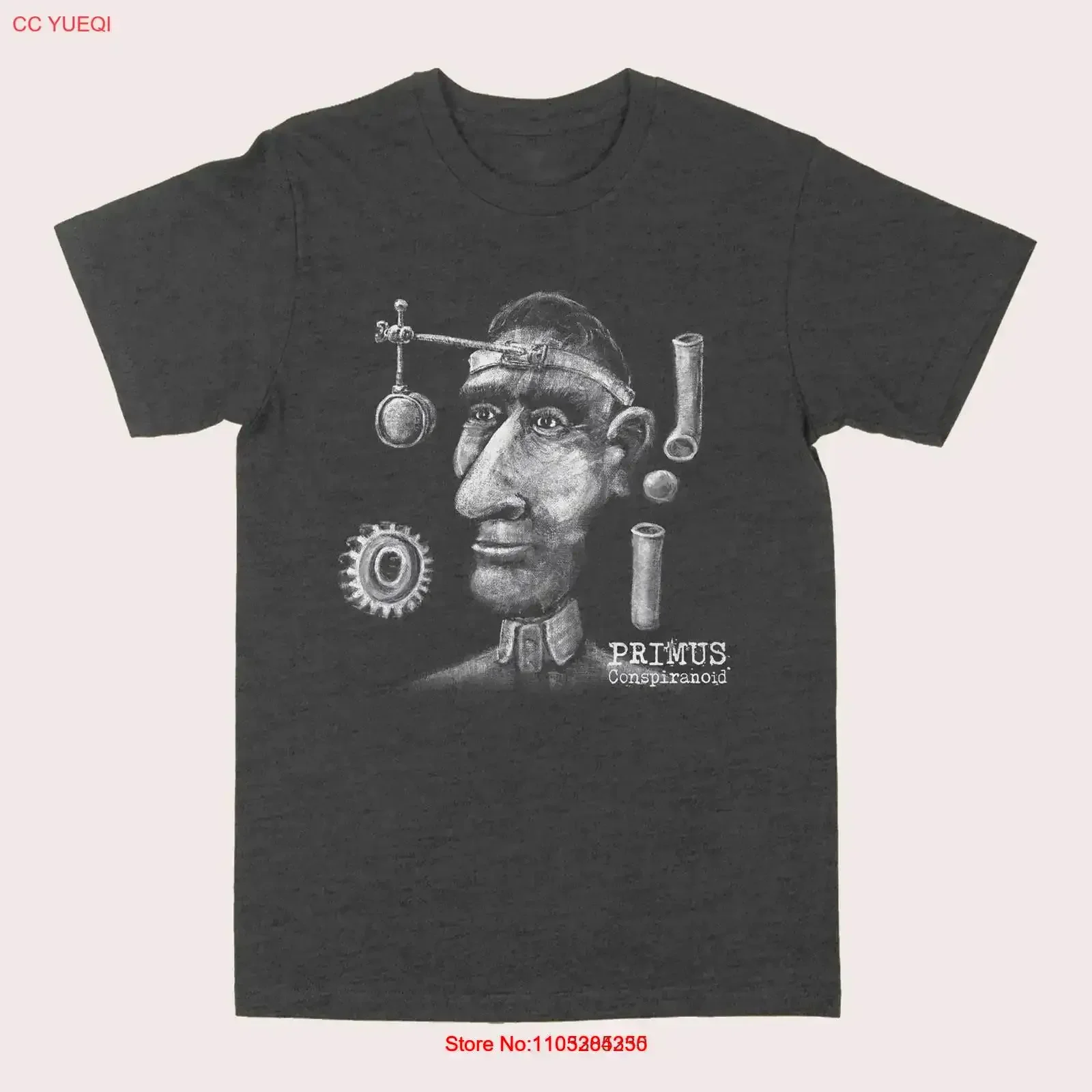 Conspiranoid Primus T Shirt Les Claypool Larry LaLonde Tim Alexander Antipop vintage Washed designer clothes vintage Washed