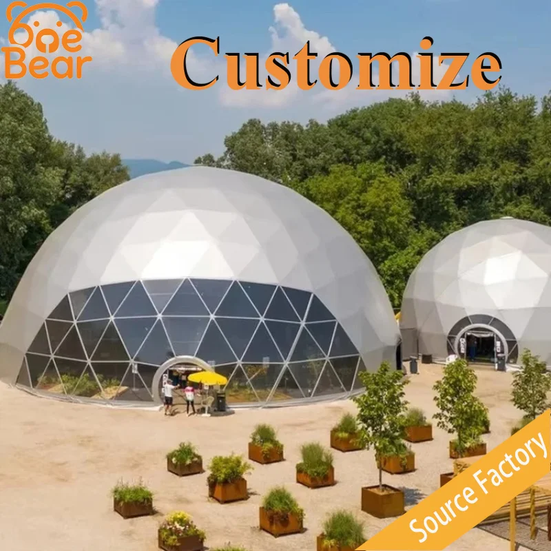 Customizable PVC Dome Tents, Waterproof and Windproof, Luxury Camping Tents