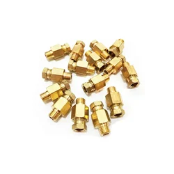 Raccord de compression de tube de virole de compression, connecteur de tube OD, lubrification de machine-outil, adaptateur de raccord de tuyau d'huile en laiton, 4-8mm, 5 pièces