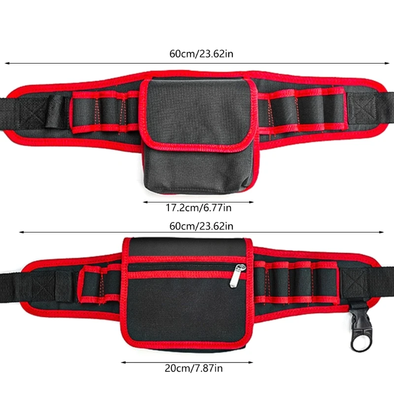 Portable Waist Tool Bags Tool Storage Pouches Bag Work Belt Attachment Pouches for Electricians Tool Carpenters Accessory