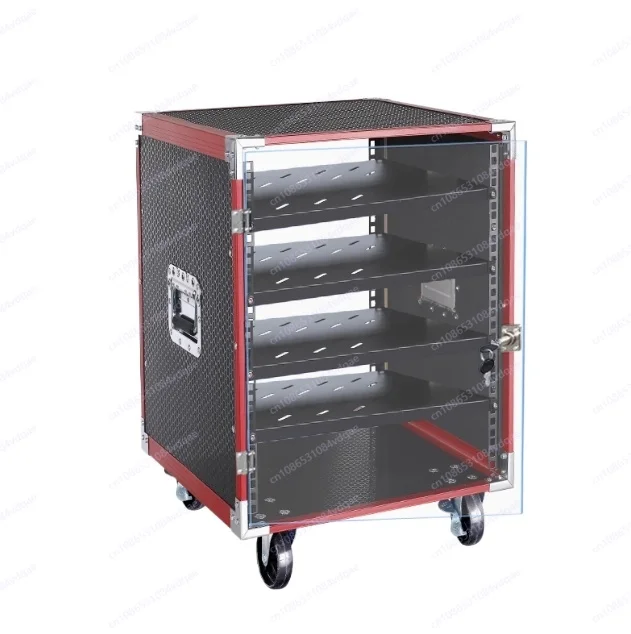 12U Mobile Performance Amplifier Cabinet | Integrated Outdoor Mobile Audio Rack | Wheeled Portable Equipment Case