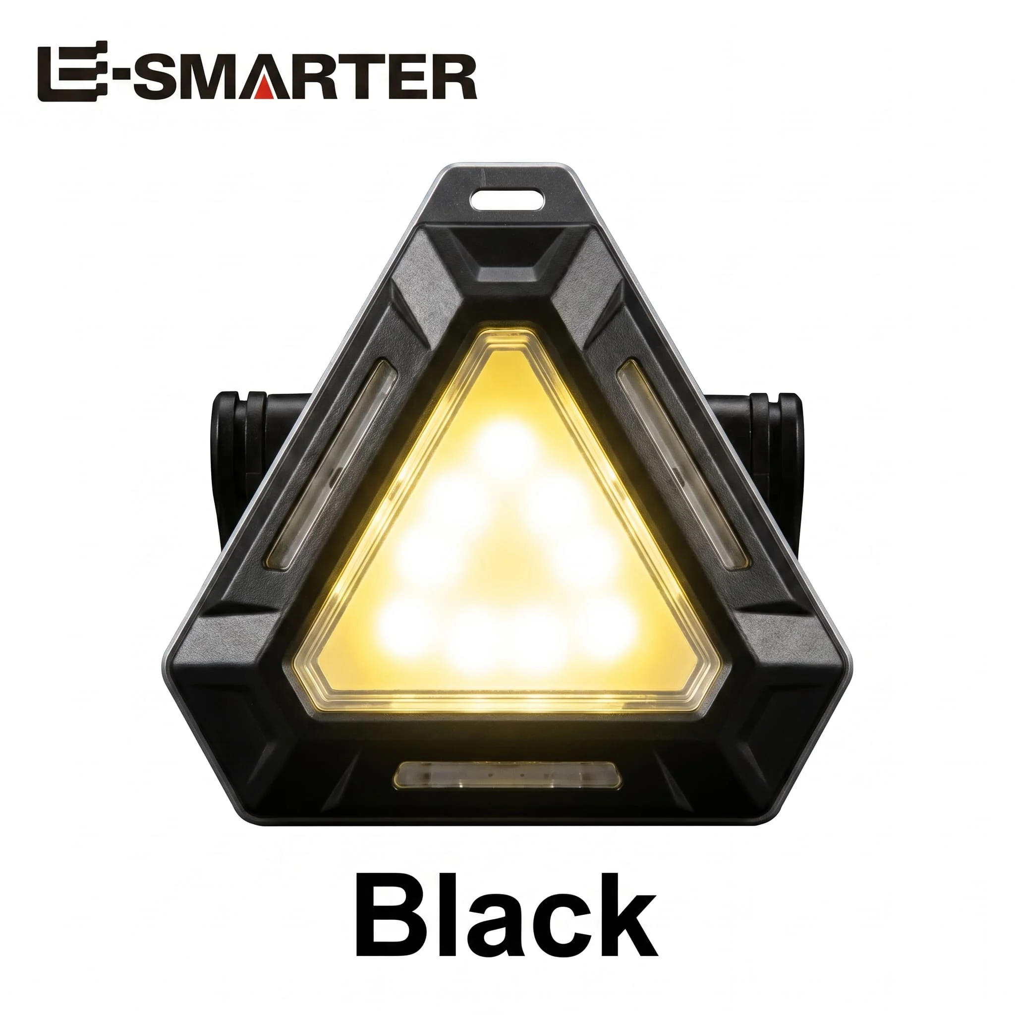 Magnetic Rechargeable Outdoor Flashlight, Triangle Red Blue Warning Camping Lamp, Compact Portable Multi-Purpose Light