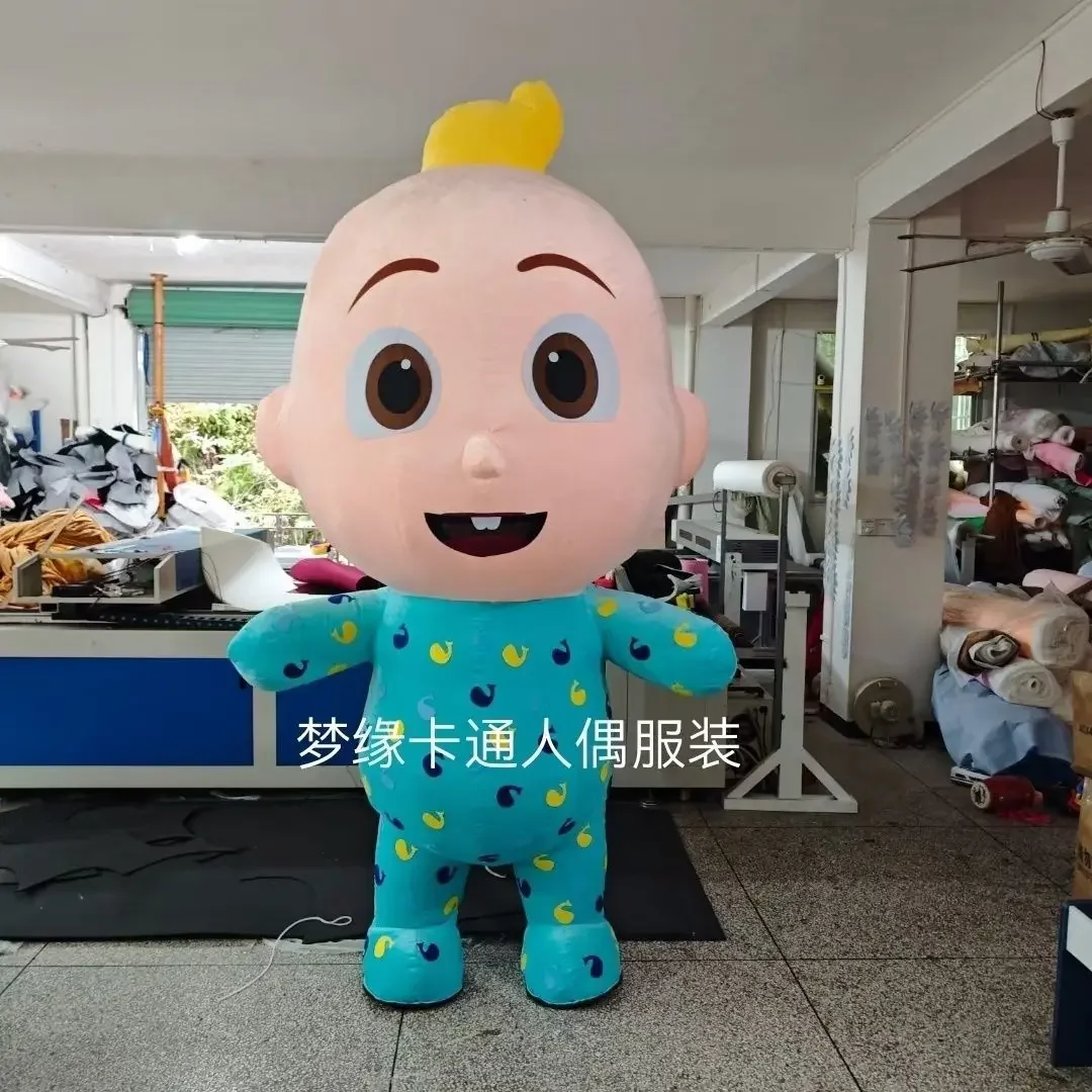 

Giant Inflatable Baby Boy JJ Mascot Costume Cartoon Doll Outfit for Birthday Parties And Events No Battery