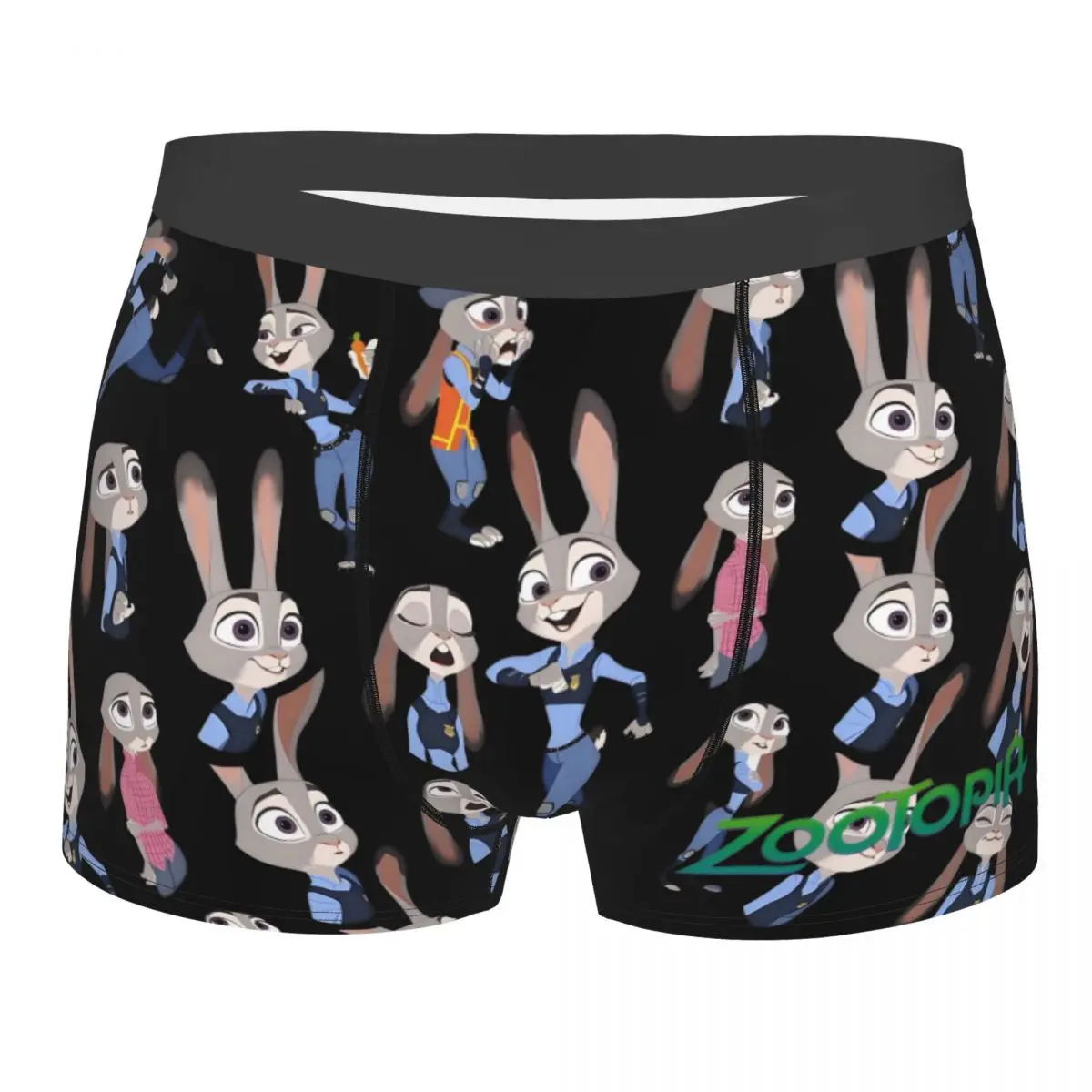 Disney Zootropolis Film Rabbit Judy Hopps Underpants Cotton Panties Men's Underwear Comfortable Shorts Boxer Briefs