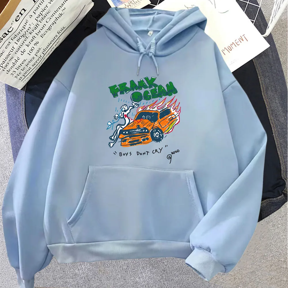 فرانك O-المحيط الأشقر R & B الموسيقى هوديس الرجال بلوزات الموضة ملابس باردة إيقاع والبلوز الربيع الشتاء النساء الصوف عادية #6