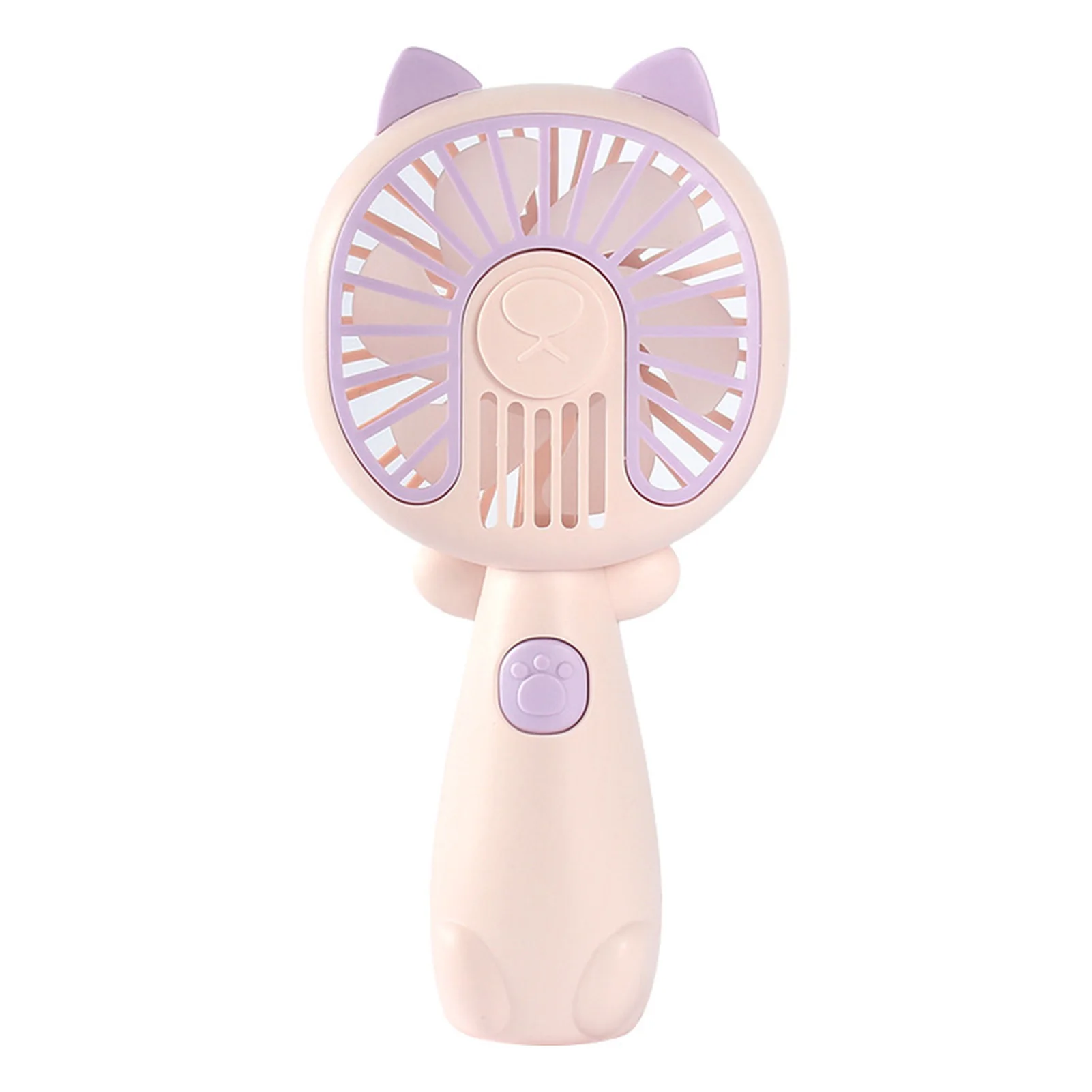 Cartoon Cat Style Mini Fan Children USB Rechargeable Fan for Traveling Outdoor Office