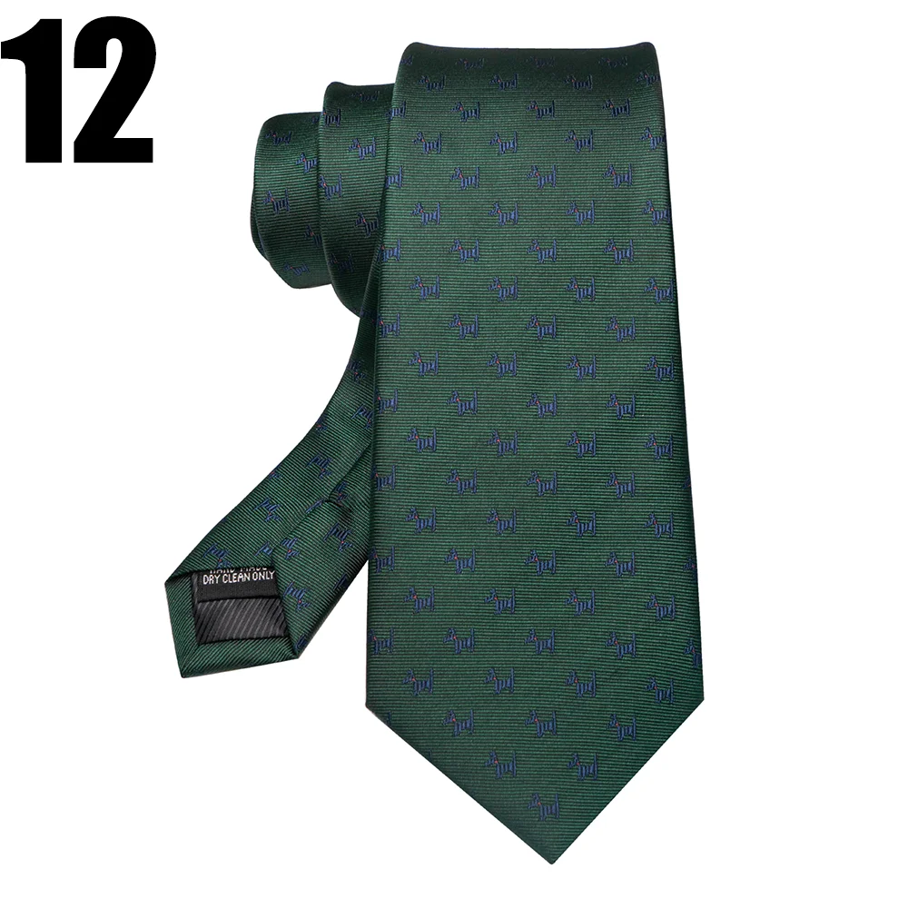 EASTEPIC 8 cm rot-blaue Jacquard-Krawatten für Herren, Herren-Krawatte, hochwertiges Accessoire, Geschäftsgeschenk, Fuchs, Drache, Flamingo, Schnecke, Ente, Tier – Detail 26