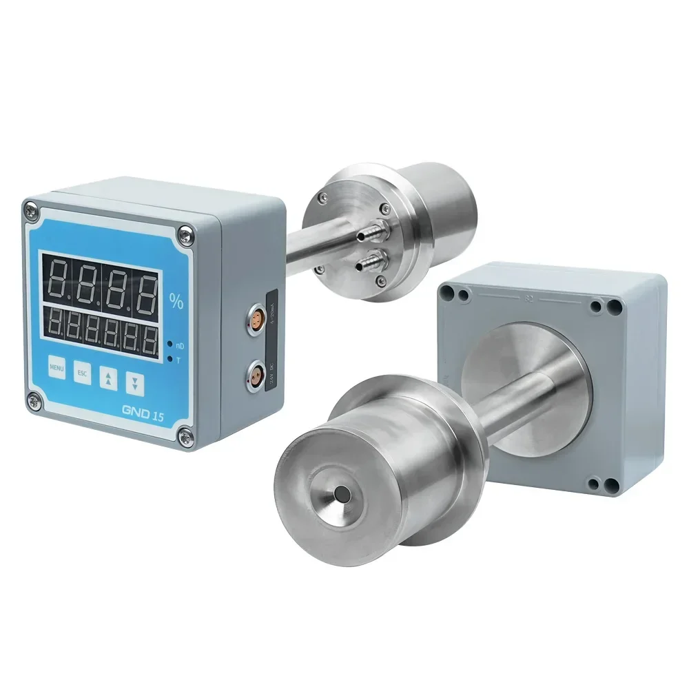 high temperature type in-pipe in-line digital brix refractometer for beer wine fruit juice beverages processing