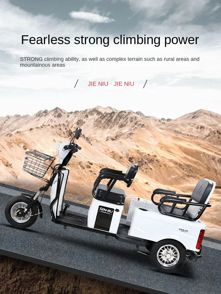 ZL Household Small Elderly Battery Car Pick-up Children Electric Trycycle Elderly Scooter