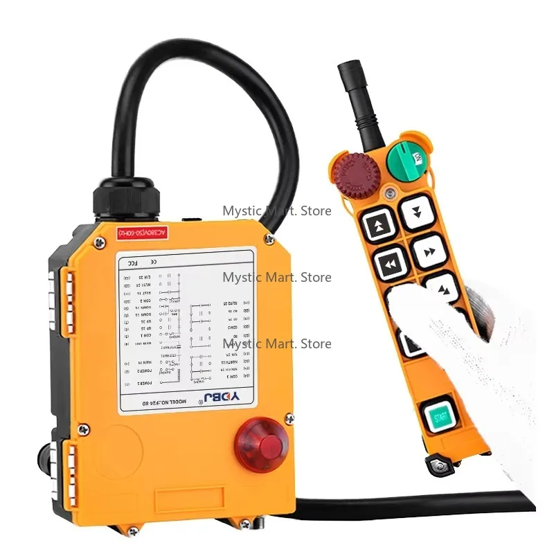 

F24-8D Industrial Electric Hoist Overhead Crane Radio-controlled Wireless Remote Made of Durable Plastic