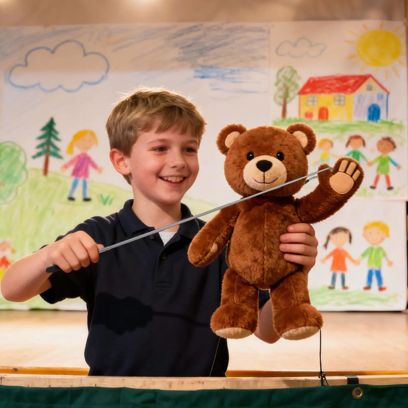 

4Pcs Adjustable Metal Puppet Control Rods Half Body Puppet Hand Rod Easy Manipulation for Lifelike Performance