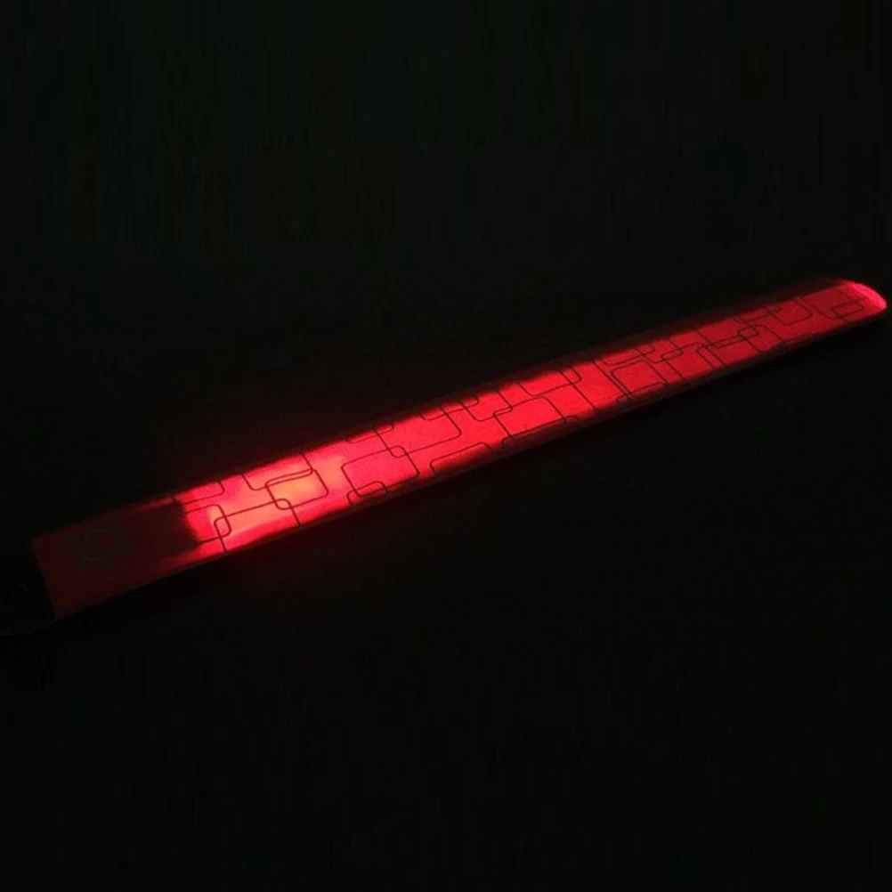 

Luminous Slap Bracelet Bracelets Night Running Safety Kids LED Glow Riding Shine