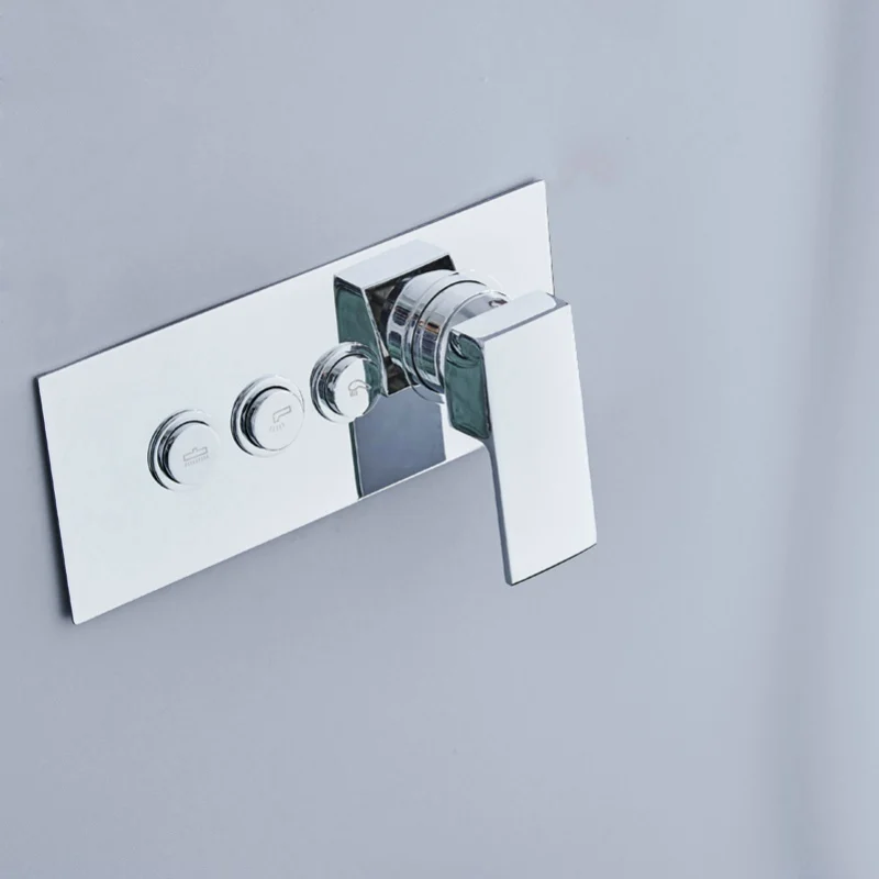 Imagem -03 - Becola-escondido Válvula Torneira do Chuveiro Incorporado Caixa Chuveiro Multifunções Controle Válvula do Banheiro Montado na Parede B-9916