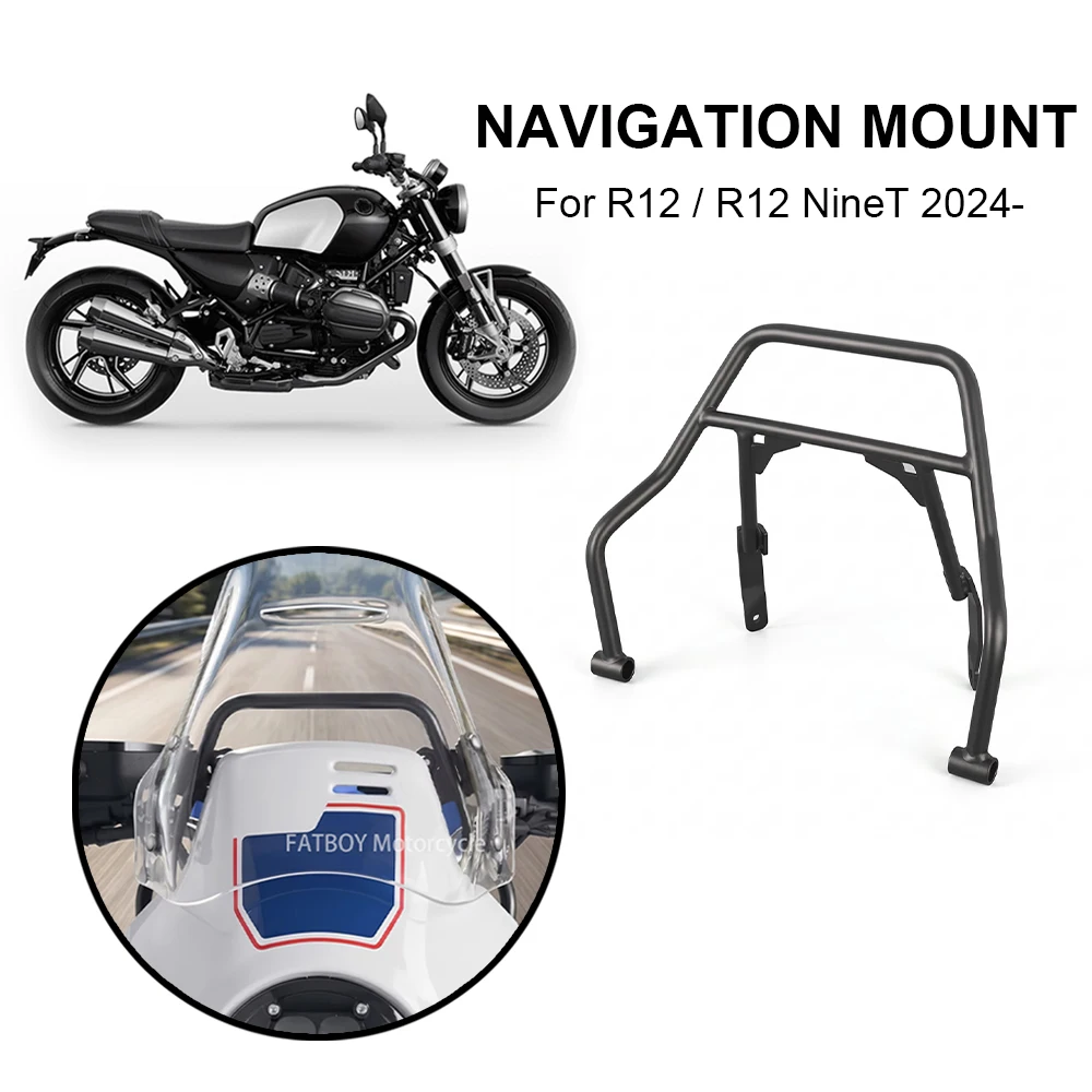 for-bmw-r12-ninet-r12g-r12s-2024-new-motorcycle-accessories-front-gps-phone-navigation-bracket-mount-expansion-stand-black-kits