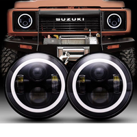 2pcs 7 Inch Round LED Headlight For Jeep Wrangler JK TJ For Hummer H1 H2 12V 24V For Suzuki Samurai Lada 4x4 urban Niva