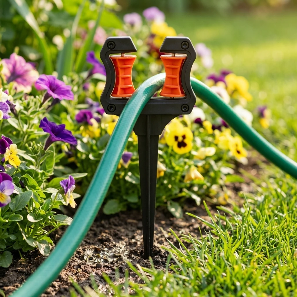 4PCS Garden Hose Guide Bracket High-Strength Engineering Plastic for Lawn Care Watering Tool Durable Stable