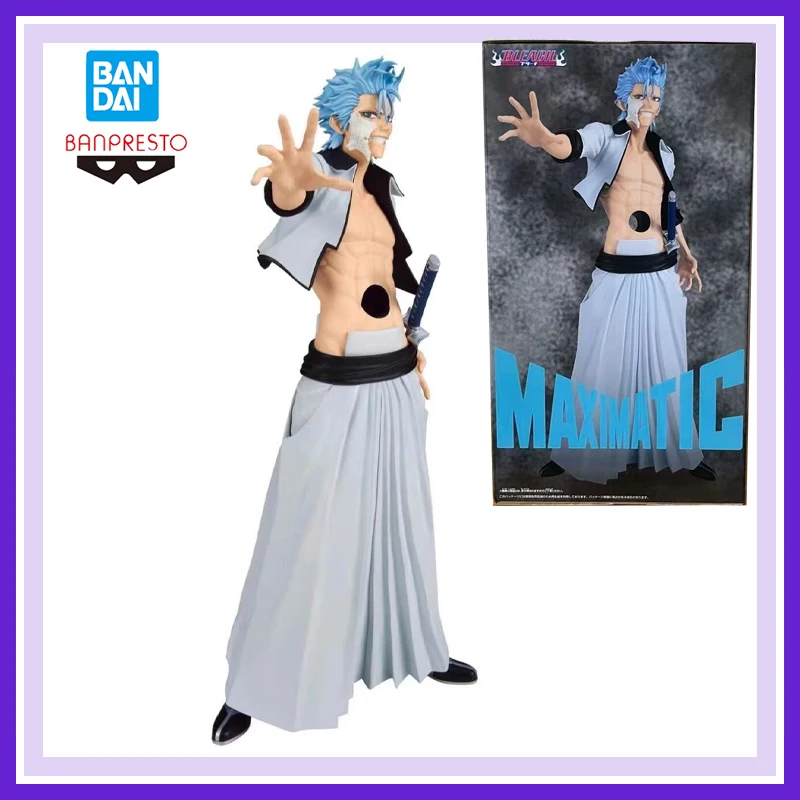 

100% Оригинальная коллекционная фигурка Bandai Banpresto Bleach Maximatic Grimmjow Jeagerjaques из серии аниме, 25 см, для декора и подарка