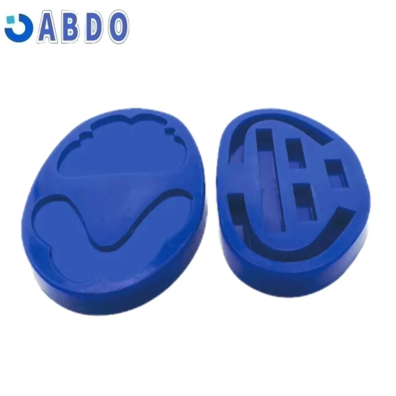 Dental Individual Tray Wax Rim Silicone Rubber Implant Molding Mould Blue Teeth Model Base Tool 1Pc/2Pcs