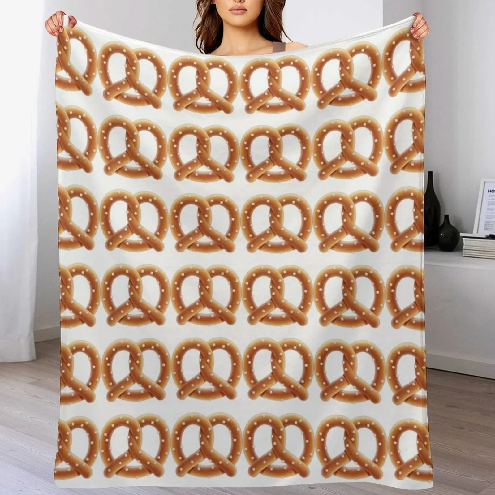 

Pretzels Throw Blanket Soft Plush Plaid Multi-Purpose Soft Plaid Stuffeds Blankets