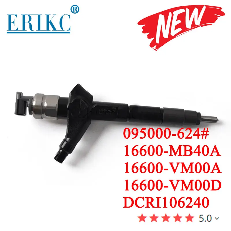 

16600-VM00A 16600-VM00D Fuel Injector 095000-6240 0950006240 For NISSAN NAVARA D22 2.5L YD25 16600MB40 16600VM00 DCRI106240