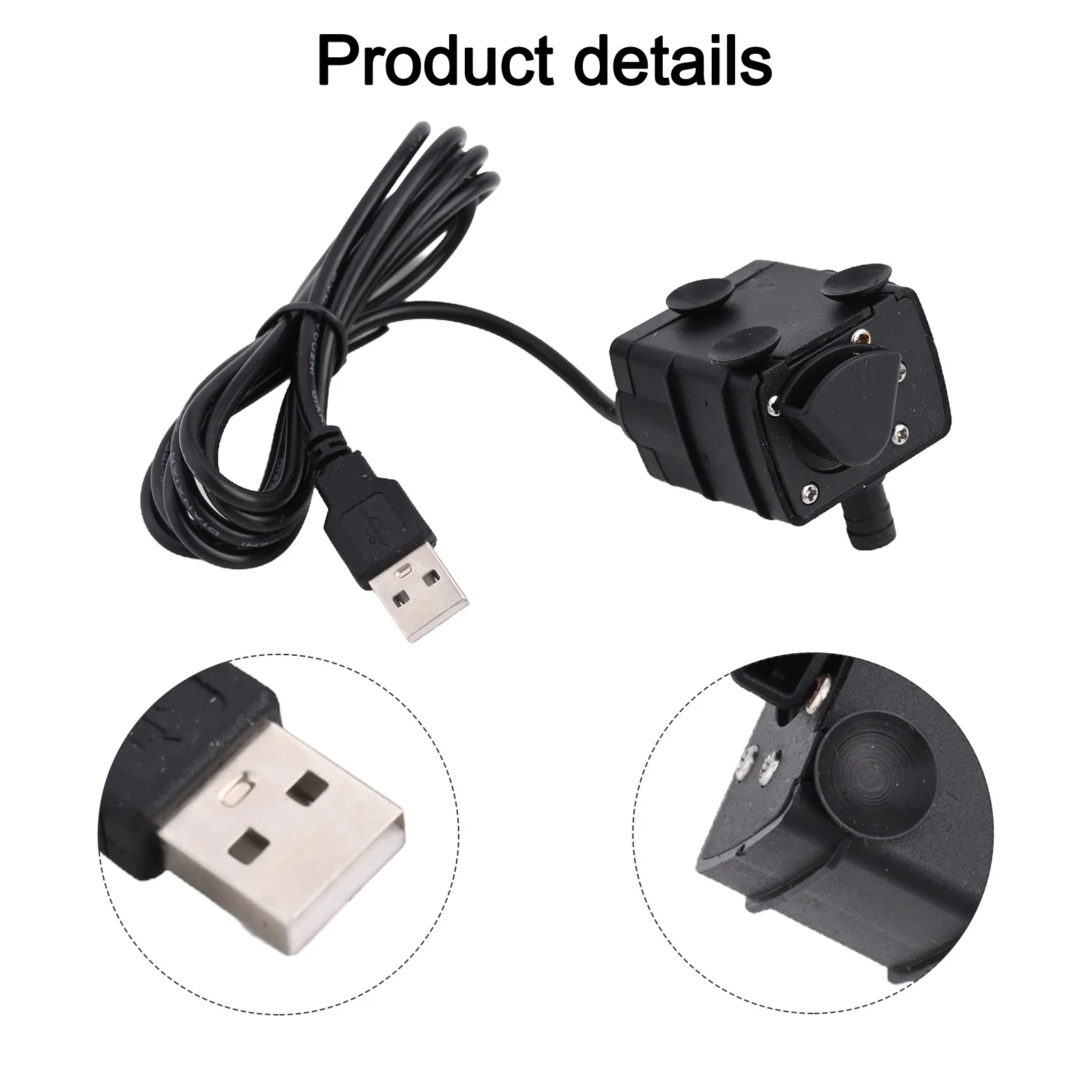 

Аквариумный водяной насос, пластиковый портативный USB-насос, черный, 12 В постоянного тока, садовый водяной насос, фонтанный насос для домашних животных, насос для аквариума