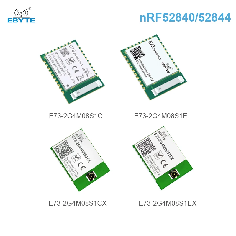 Moduł bezprzewodowy nRF52840 nRF52833 Zigbee BLE5.1/5.0 CDEBYTE BLE Mesh Niski pobór mocy Mały rozmiar Moduł SMD BLE