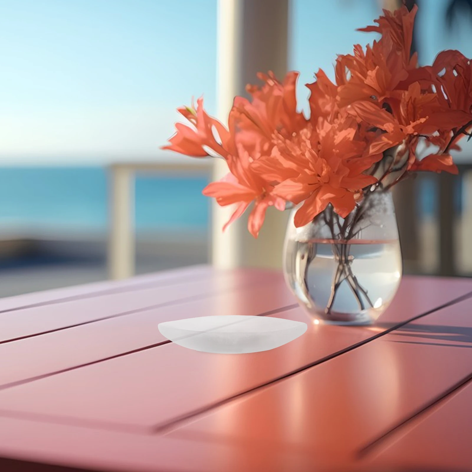 

Gypsum Leaf Decorative Bowls Crystal Platter Small Jewelry Holder Earring Dish Trinket Gemstone Home Decor Centerpiece