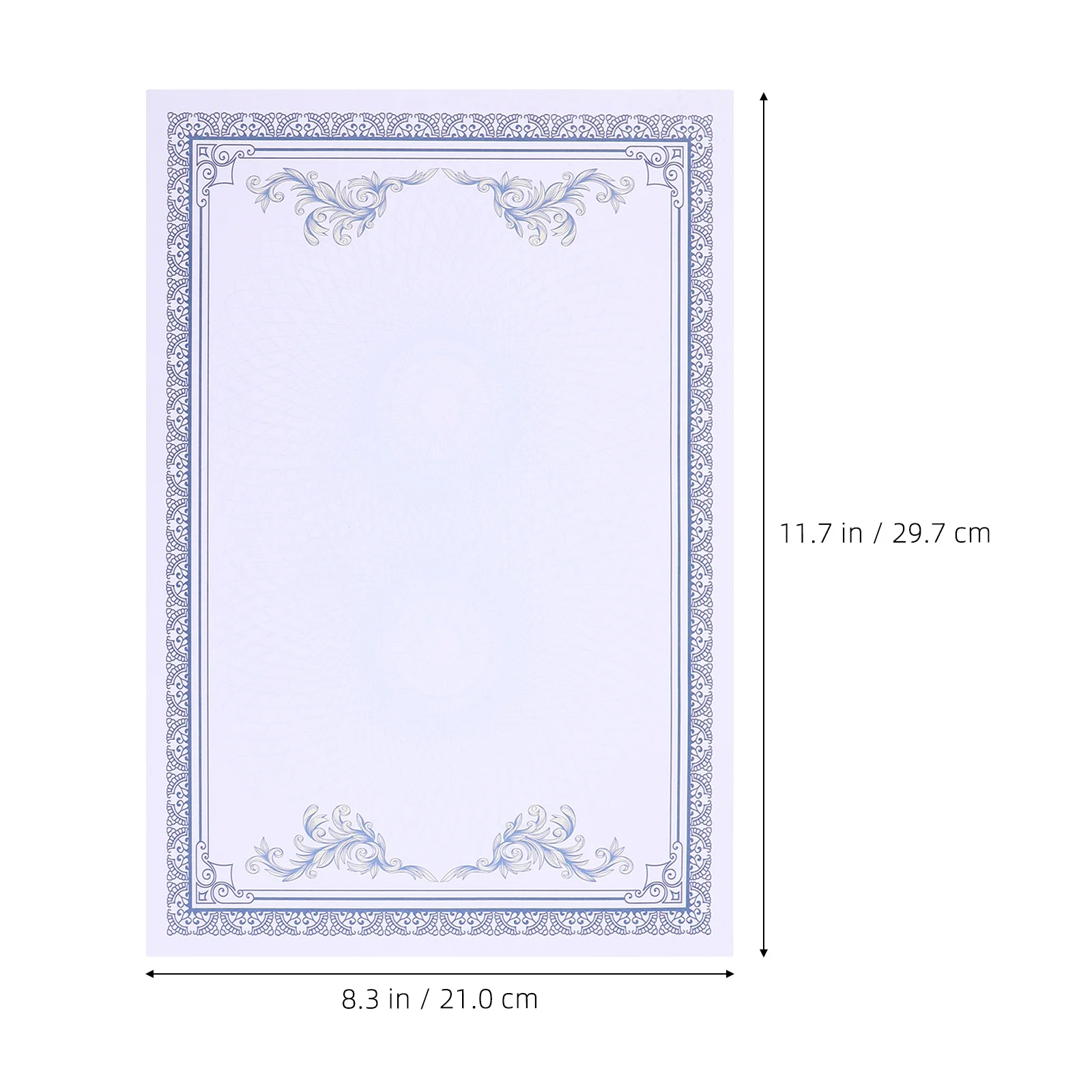 50 قطعة ورق شهادة الشرف النمط الأوروبي سميكة المسيل للدموع مقاومة لشهادات جائزة الطباعة ذاتية الصنع شهادة الإنجاز