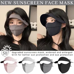 Women's Protective face towel Ladies Sunscreen Neck Protector Full Face Ice Silk Breathable Cotton Mask Beach Cycling Sun Masks